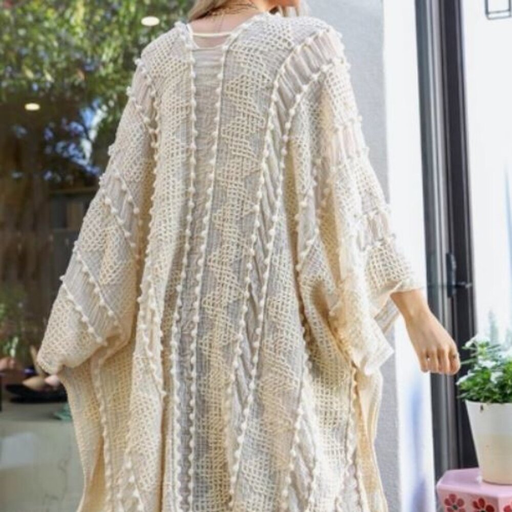 Zig Zag Pattern Kimono Wrap